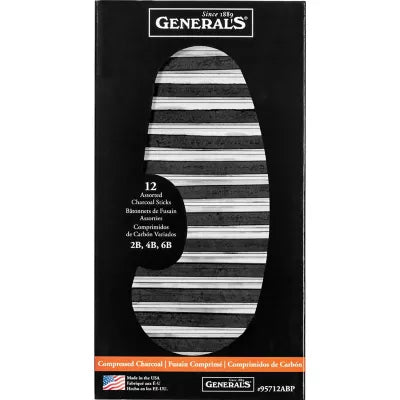 COMPRESSED CHARCOAL 12 STICK S - New (SKU: 11818918)