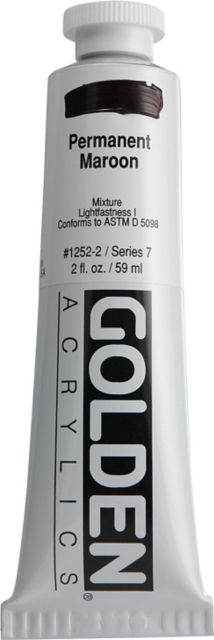 Heavy Body Acrylic Permanent Maroon 2 oz