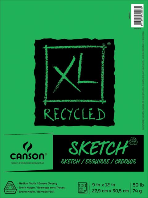 XL RECYSKT 9X12  100SH WB