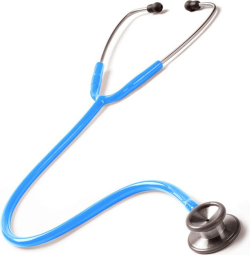 CLINICAL I STETHOSCOPE IN CLAMSHELL-NEON BLUE