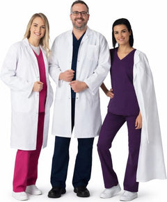Snap Front White Lab Coat - No Cuffs - Model 4500 - XL