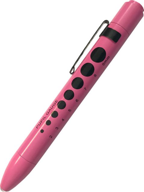 SOFT LED PUPIL GAUGE PENLIGHT IN POLY BAG-HOT PINK-BATTERY REPLACEABLE