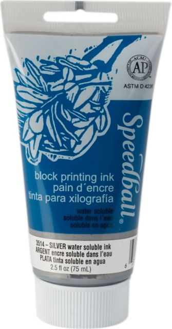 Block Ink Water Based 2.5oz Silver