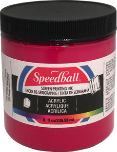 Screen Ink Permanent Acrylic 8oz Process Magenta