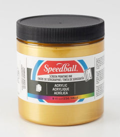 Screen Ink Permanent Acrylic 8oz Gold