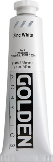 Heavy Body Acrylic Zinc White 2 oz