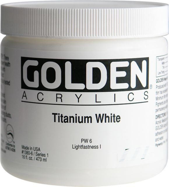 HEAVY BODY ACRYLIC TITANIUM WHITE 16OZ