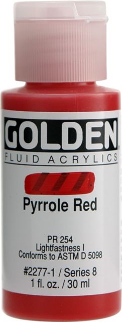 Fluid Acrylic Pyrrole Red 1 oz