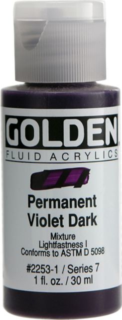 Fluid Acrylic Permanent Violet Dark 1 oz