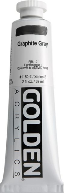 Heavy Body Acrylic Graphite Gray 2 oz