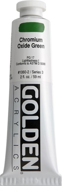 Heavy Body Acrylic Chromium Oxide Green 2 oz