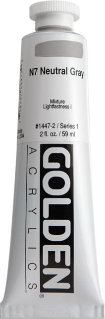 Heavy Body Acrylic Neutral Grey #7 2 oz