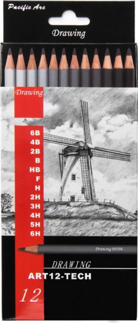 DRWG PENCIL 12/PK SET DRAW