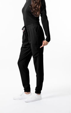 Poly-Spandex Jogger Scrub Pant Black S