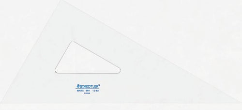 TRIANGLE 12" 30/60DEGR CLEAR