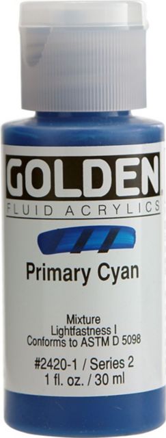 Fluid Acrylic Primary Cyan 1 oz