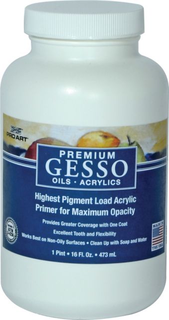Pro Art White 16-fluid ounce (473 ml) Premium Acrylic Gesso