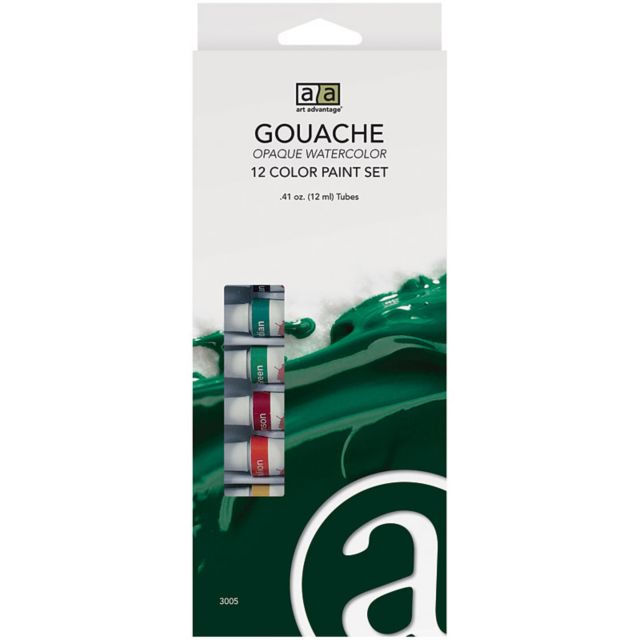 Art Advantage 12-milliliter Gouache Paint 12-Color Set