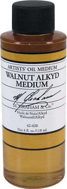M. Graham 4-fluid ounce (118 ml) Walnut Alkyd Oil Medium