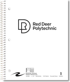 Red Deer College 100 Sheet 1 Subject Notebook