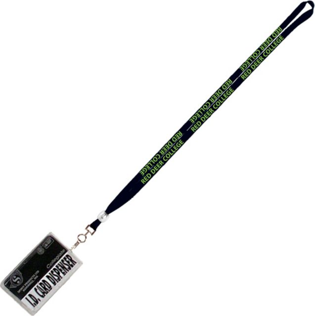 Red Deer College Card Dispenser with Lanyard