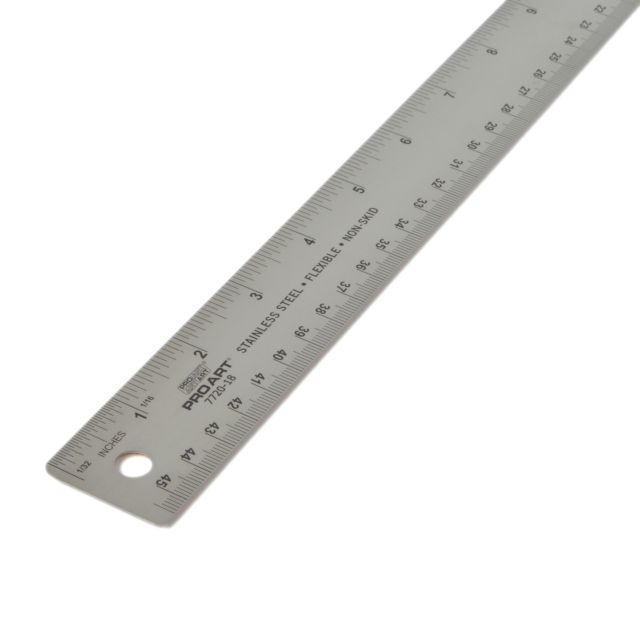 STAINLESS STEEL RULE 18"