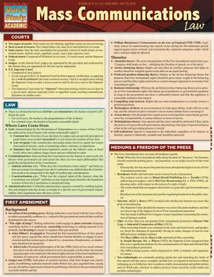 MEDIA LAW