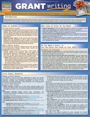 GRANT WRITING