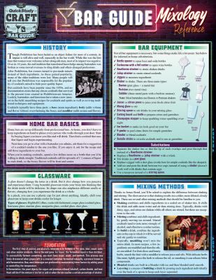 BAR GUIDE A MIXOLOGY REFERENCE