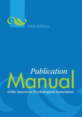 PUB MANUAL OF THE APA 6E