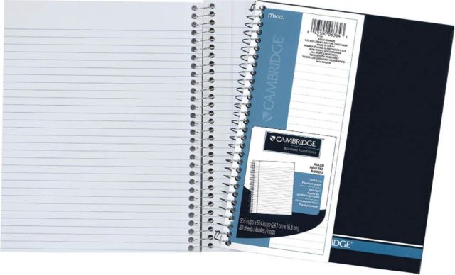 CAMBRIDGE NOTEBOOK 9.5x6 80SH